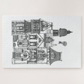 ビクトリアン家の列絵を描パズル ジグソーパズル (横)