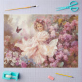 ビクトリアン小さな女の子 薄葉紙 (クラフト)