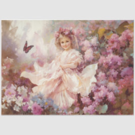 ビクトリアン小さな女の子 薄葉紙