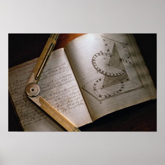 ビクトリアン建築家の結石マニュアルと定規 ポスター (正面)