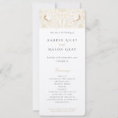 ビクトリアン式のプ結婚ログラム 招待状 (正面)