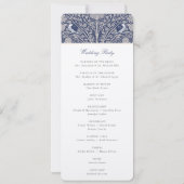 ビクトリアン式のプ結婚ログラム 招待状 (裏面)