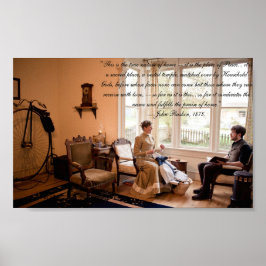 ビクトリアン引用文：ホームの自然 ポスター