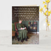 ビクトリアン引用文:女性ライター カード (黄色い花)