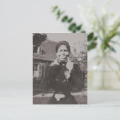 ビクトリアン恵良写間抜け真の女性が顔おもしろい ポストカード (スタンド正面)