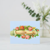 ビクトリアン握り手プリント ポストカード (スタンド正面)