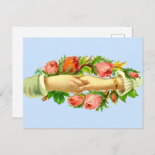 ビクトリアン握り手プリント ポストカード (正面/裏面)