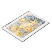 ビクトリアン新しいイエローフラワーフェアリー ノートブック (左側)