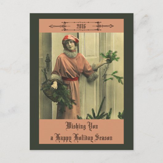 ビクトリアン新年 シーズンポストカード (正面)