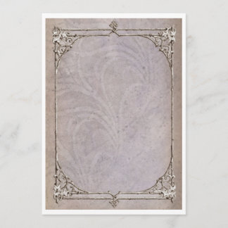 ビクトリアン時代のクラシックな枠の招待状 招待状