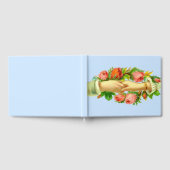 ビクトリアン時代の手が絡んだプリント ゲストブック (全面)