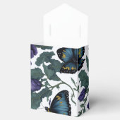 ビクトリアン時代の紫マジェンタ色の花と蝶 フェイバーボックス (オープン)