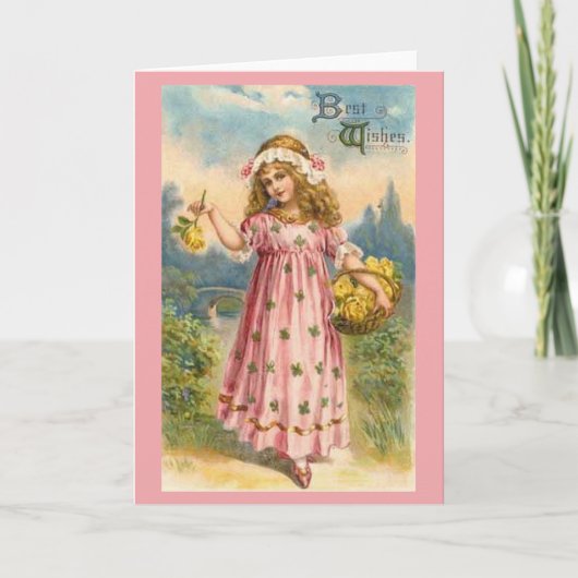 ビクトリアン最高のWishes Greeting Card カード (正面)