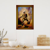 ビクトリアン消防士「アメリカ消防士」 ポスター (キッチン)