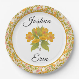 ビクトリアン牧草地イエロー – 紙プレート ペーパープレート