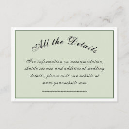 ビクトリアン牧草地「すべての詳細」 エンクロージャーカード