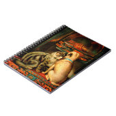 ビクトリアン猫と犬バイザファイアースパイラルノート ノートブック (左側)