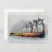 ビクトリアン猫 シーズンポストカード (正面/裏面)
