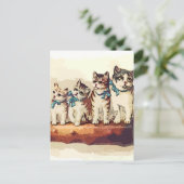 ビクトリアン猫 シーズンポストカード (スタンド正面)