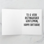 ビクトリアン猫 誕生日カード 彼へ カード (内部)