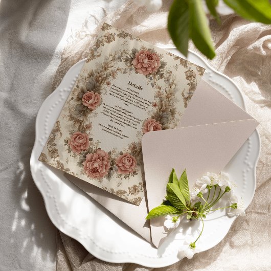 ビクトリアン王室のエレガ結婚ンス エンクロージャーカード