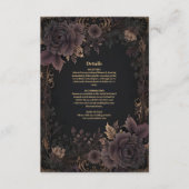 ビクトリアン王室のゴシック結婚ス エンクロージャーカード (正面)