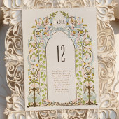 ビクトリアン王室の結婚フローラ表 招待状