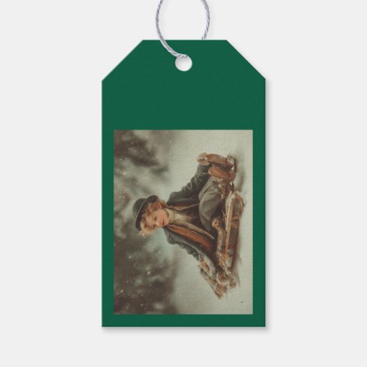 ビクトリアン男の子 ギフトタグ (正面)