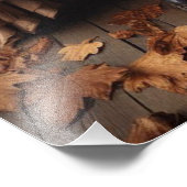 ビクトリアン紅葉ファッションデザイン フォトプリント            (角)