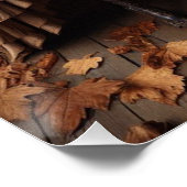 ビクトリアン紅葉ファッションデザイン ポスター (コーナー)