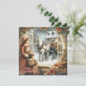 ビクトリアン素朴クリスマス シーズンカード (スタンド正面)