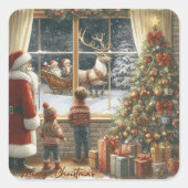 ビクトリアン素朴クリスマス スクエアシール (正面)