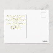 ビクトリアン素朴クリスマス ポストカード (裏面)