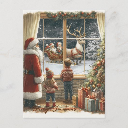 ビクトリアン素朴クリスマス ポストカード (正面)