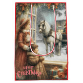 ビクトリアン素朴クリスマス ミディアムペーパーバッグ (裏面)