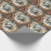 ビクトリアン素朴クリスマス ラッピングペーパー (角)