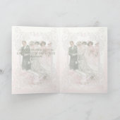 ビクトリアン結婚の – グリーティングカード (内部)
