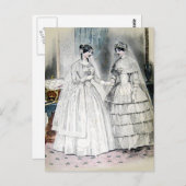 ビクトリアン結婚ドレス ポストカード (正面/裏面)