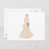 ビクトリアン結婚ドレス ポストカード (正面/裏面)