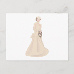 ビクトリアン結婚ドレス ポストカード