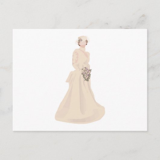 ビクトリアン結婚ドレス ポストカード (正面)