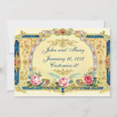 ビクトリアン結婚婚約 案内状 (正面)