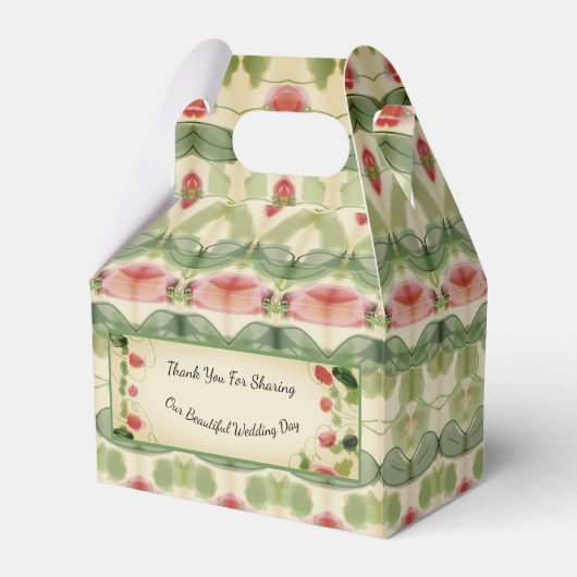 ビクトリアン結婚式の引き出物 フェイバーボックス (正面サイド)