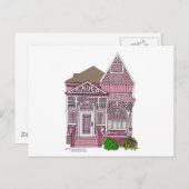 ビクトリアン絵を描Lady ポストカード (正面/裏面)