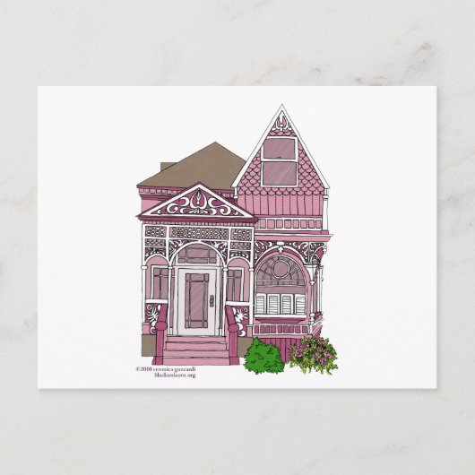 ビクトリアン絵を描Lady ポストカード (正面)