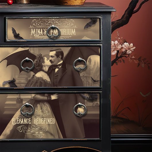 ビクトリアン美しいドラキュラキスゴシック・ロマンス 薄葉紙