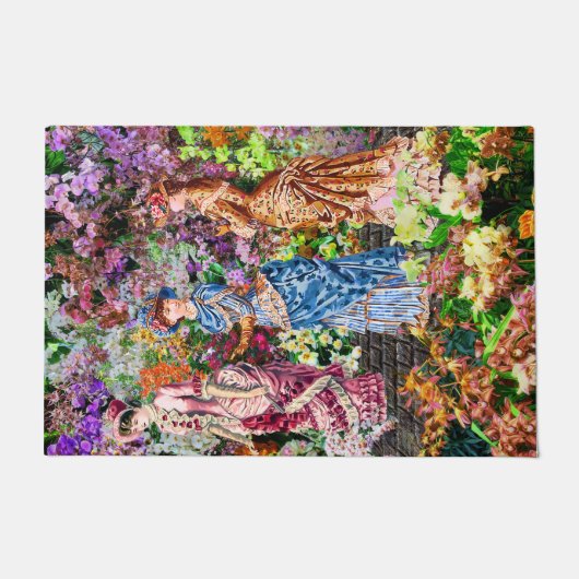 ビクトリアン美しい ドアマット (正面)