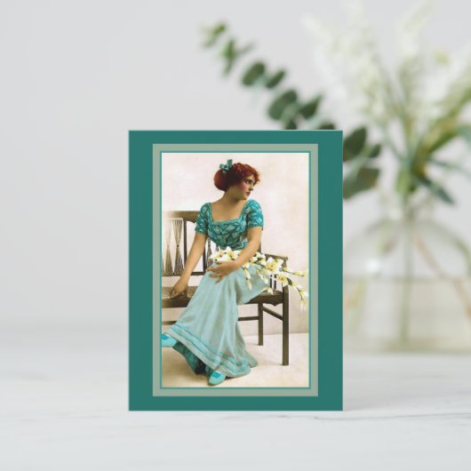 ビクトリアン美しい、復元された写真 ポストカード (スタンド正面)