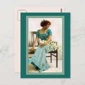 ビクトリアン美しい、復元された写真 ポストカード (正面/裏面)