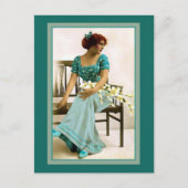 ビクトリアン美しい、復元された写真 ポストカード (正面)